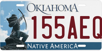 OK license plate 155AEQ