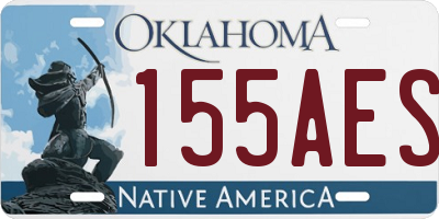OK license plate 155AES