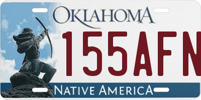 OK license plate 155AFN