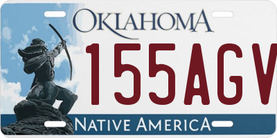 OK license plate 155AGV