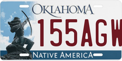 OK license plate 155AGW