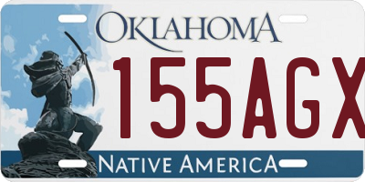 OK license plate 155AGX