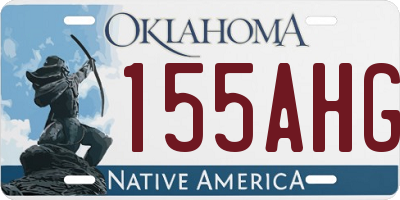 OK license plate 155AHG