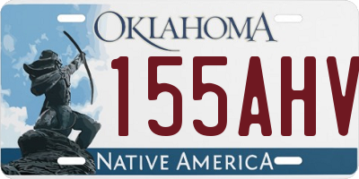 OK license plate 155AHV