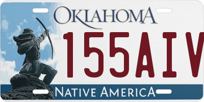 OK license plate 155AIV