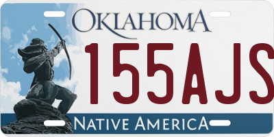 OK license plate 155AJS