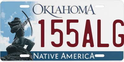 OK license plate 155ALG