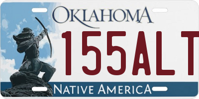 OK license plate 155ALT