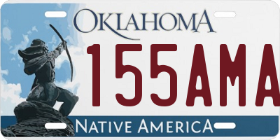 OK license plate 155AMA