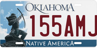 OK license plate 155AMJ