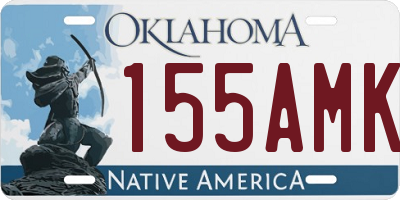 OK license plate 155AMK