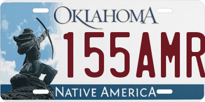 OK license plate 155AMR