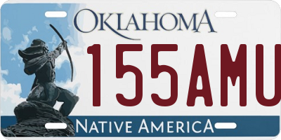 OK license plate 155AMU