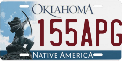OK license plate 155APG