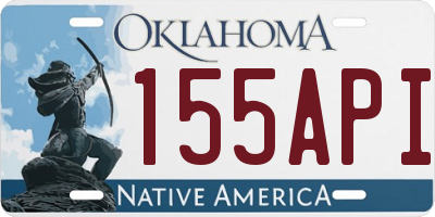 OK license plate 155API