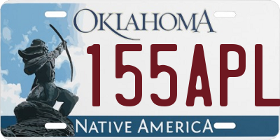 OK license plate 155APL
