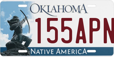 OK license plate 155APN