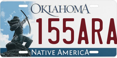 OK license plate 155ARA
