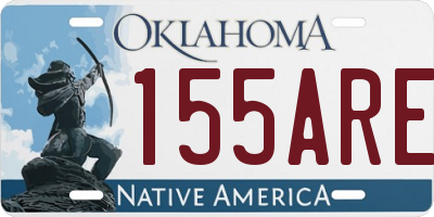 OK license plate 155ARE