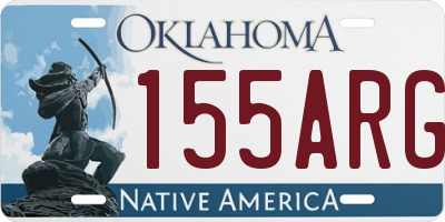 OK license plate 155ARG