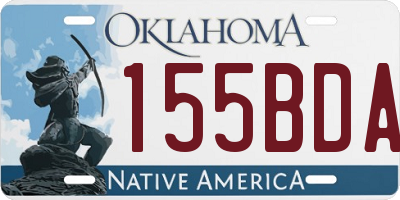 OK license plate 155BDA