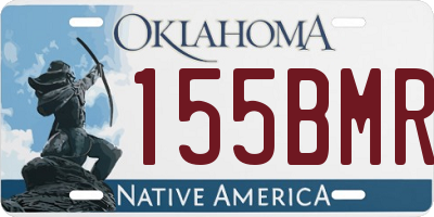 OK license plate 155BMR