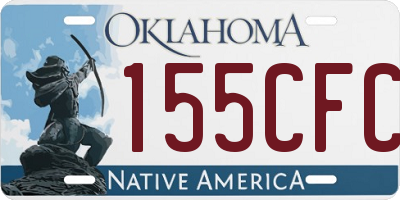 OK license plate 155CFC
