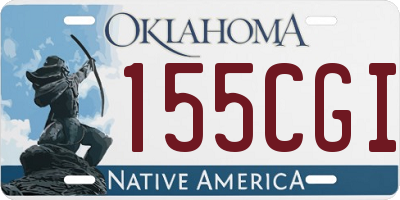 OK license plate 155CGI
