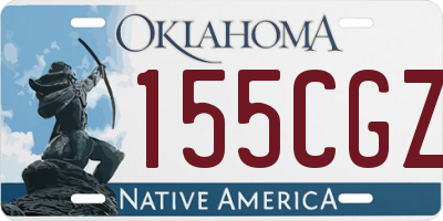 OK license plate 155CGZ
