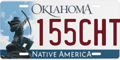 OK license plate 155CHT