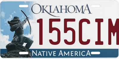 OK license plate 155CIM