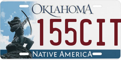 OK license plate 155CIT