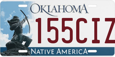 OK license plate 155CIZ