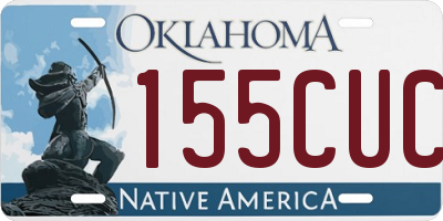 OK license plate 155CUC