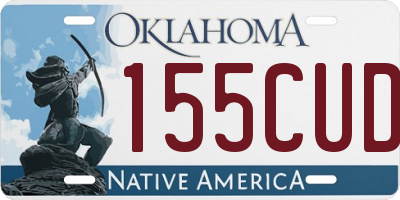 OK license plate 155CUD