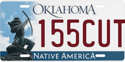 OK license plate 155CUT