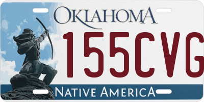 OK license plate 155CVG