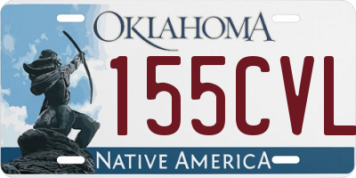 OK license plate 155CVL