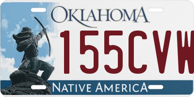 OK license plate 155CVW