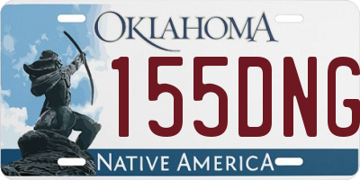 OK license plate 155DNG