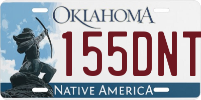OK license plate 155DNT