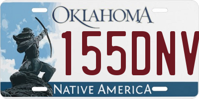 OK license plate 155DNV