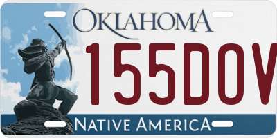 OK license plate 155DOV