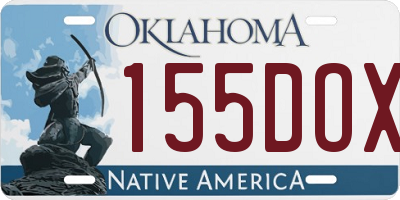 OK license plate 155DOX