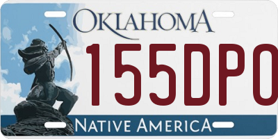 OK license plate 155DPO