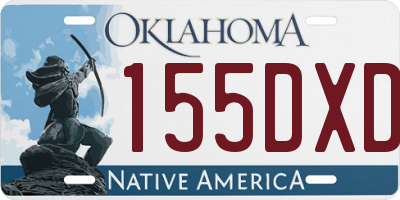 OK license plate 155DXD