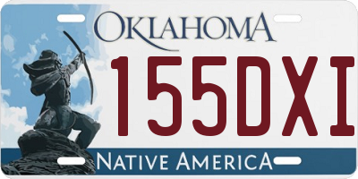 OK license plate 155DXI