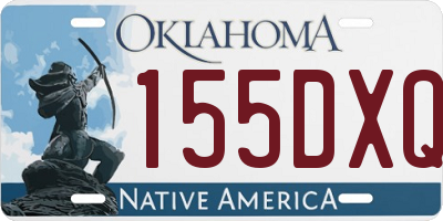 OK license plate 155DXQ