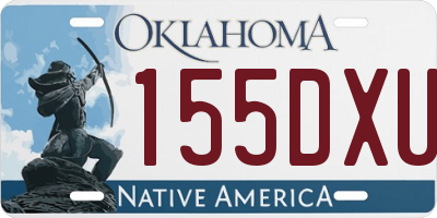 OK license plate 155DXU