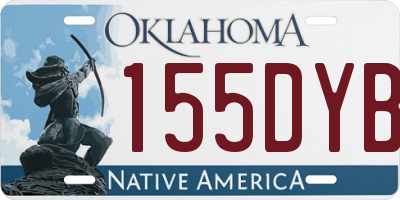 OK license plate 155DYB